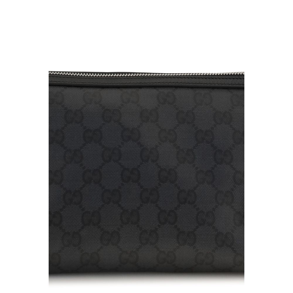 Black Fabric Clutch Bag
