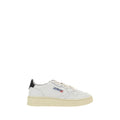 White Calf Leather Low Top Sneakers