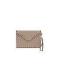 Beige Calf Leather Bos Taurus Wallet