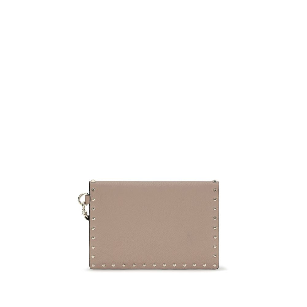 Beige Calf Leather Bos Taurus Wallet