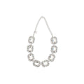 Self-Portrait Silver-Plated Brass Crystal Necklace