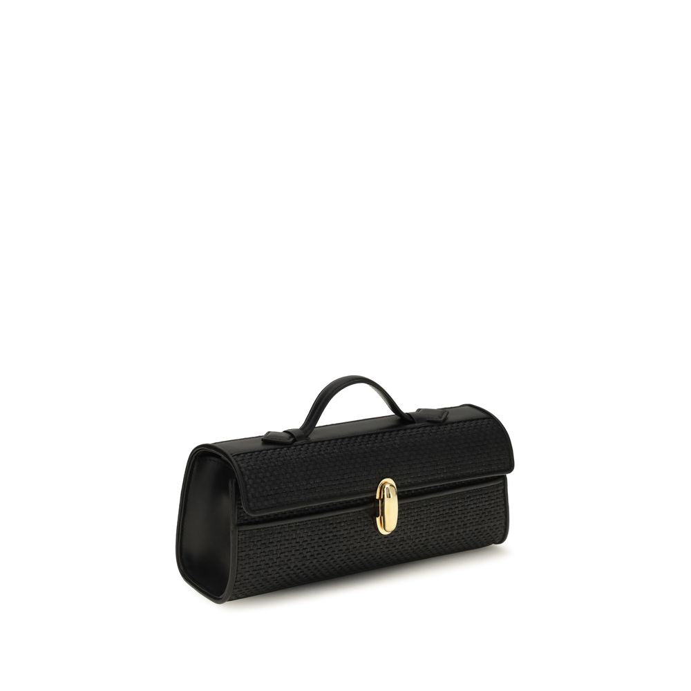 Black Raffia Handbag
