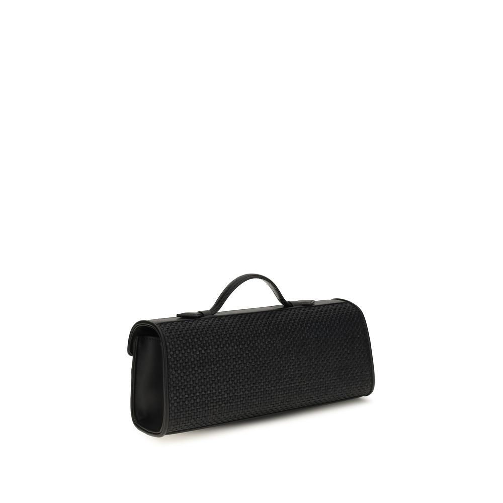 Black Raffia Handbag