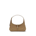Beige Calf Leather Bos Taurus Shoulder Bag