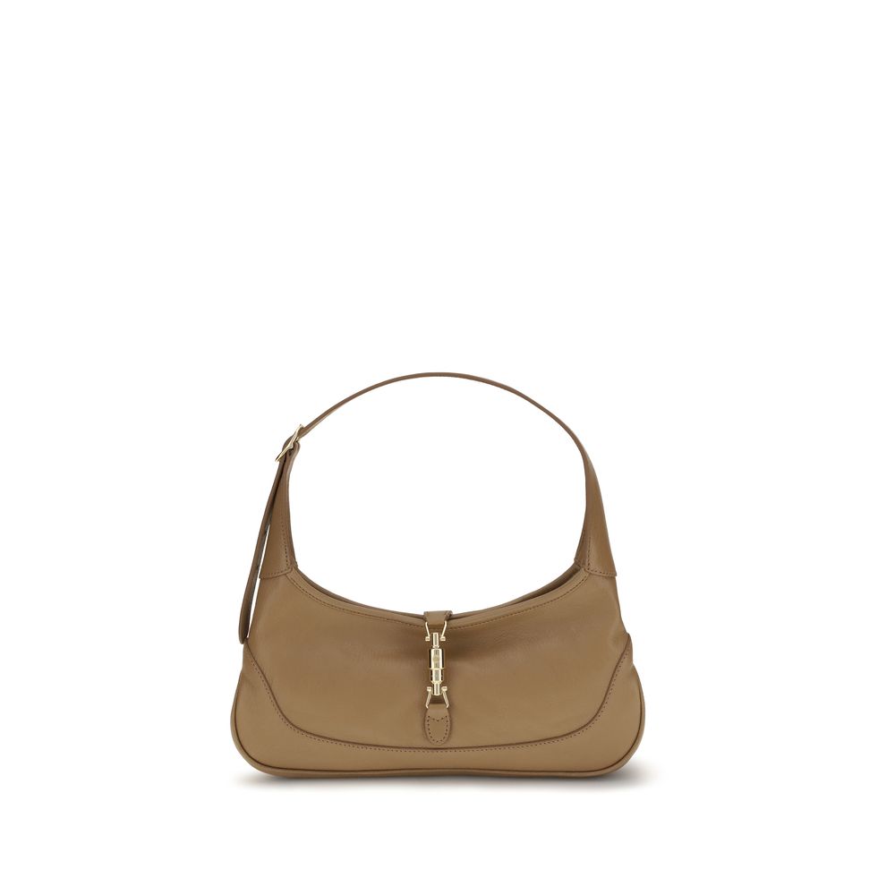 Beige Calf Leather Bos Taurus Shoulder Bag