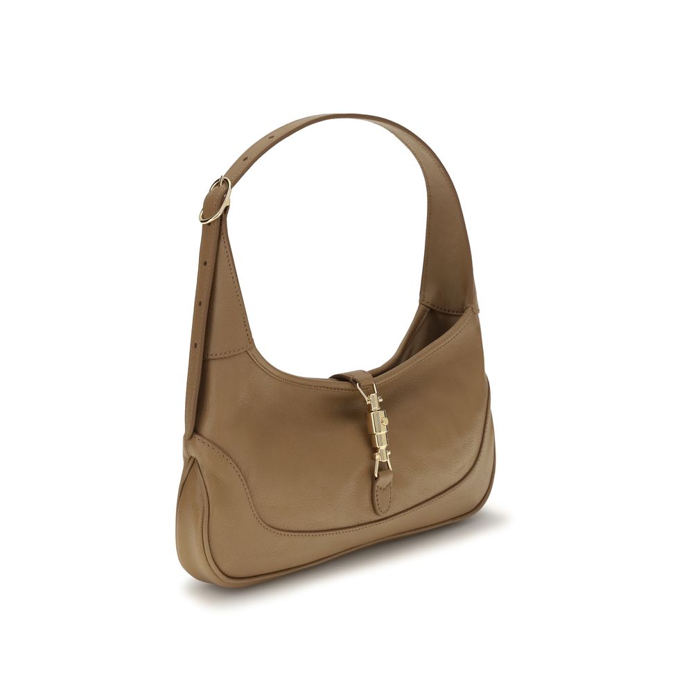 Beige Calf Leather Bos Taurus Shoulder Bag
