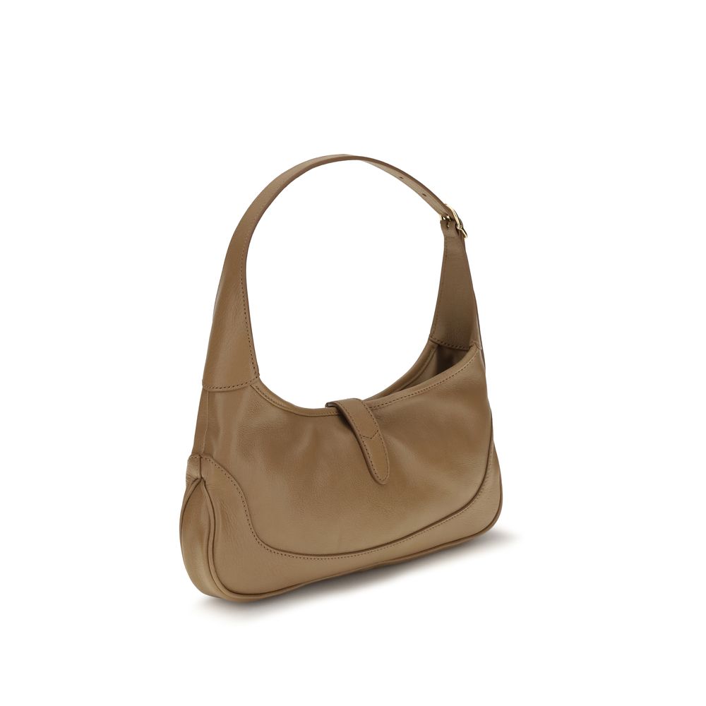 Beige Calf Leather Bos Taurus Shoulder Bag