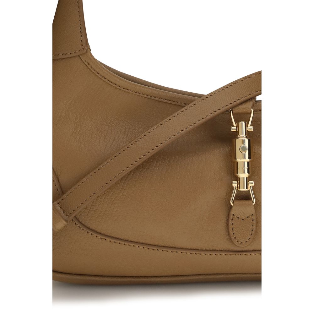 Beige Calf Leather Bos Taurus Shoulder Bag