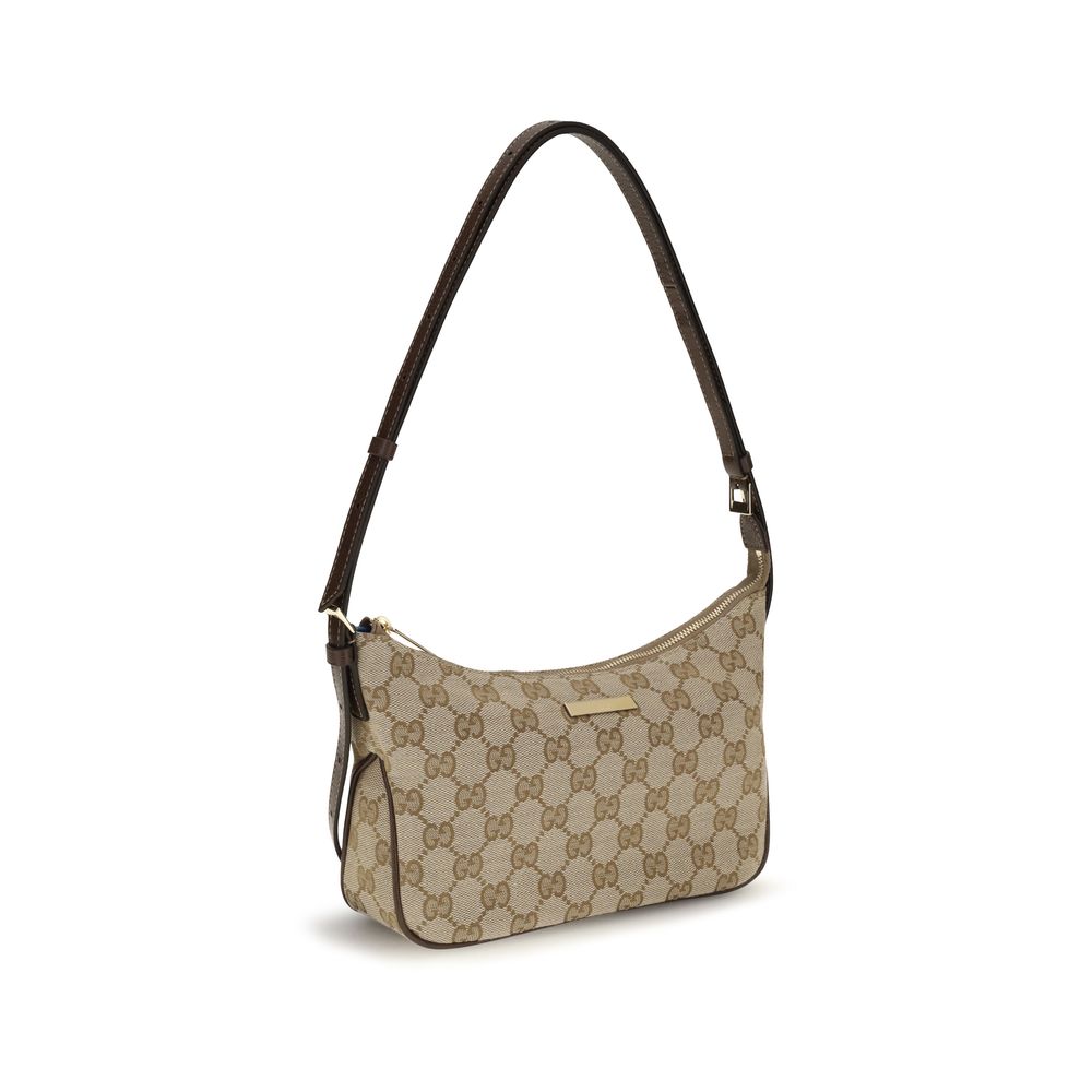Beige Fabric Shoulder Bag
