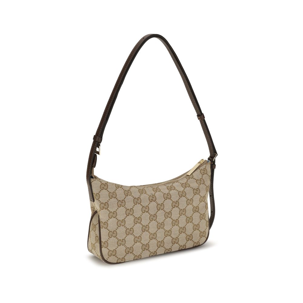 Beige Fabric Shoulder Bag