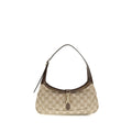 Beige Fabric Shoulder Bag
