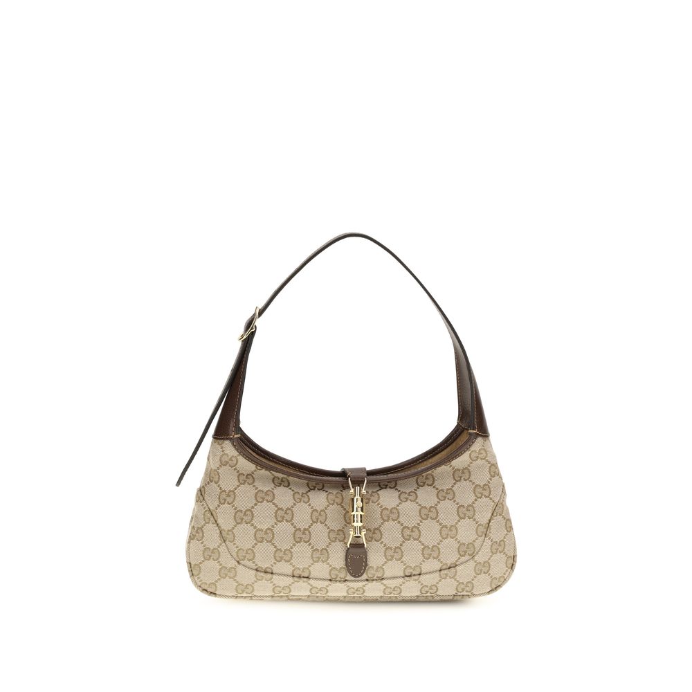 Beige Fabric Shoulder Bag