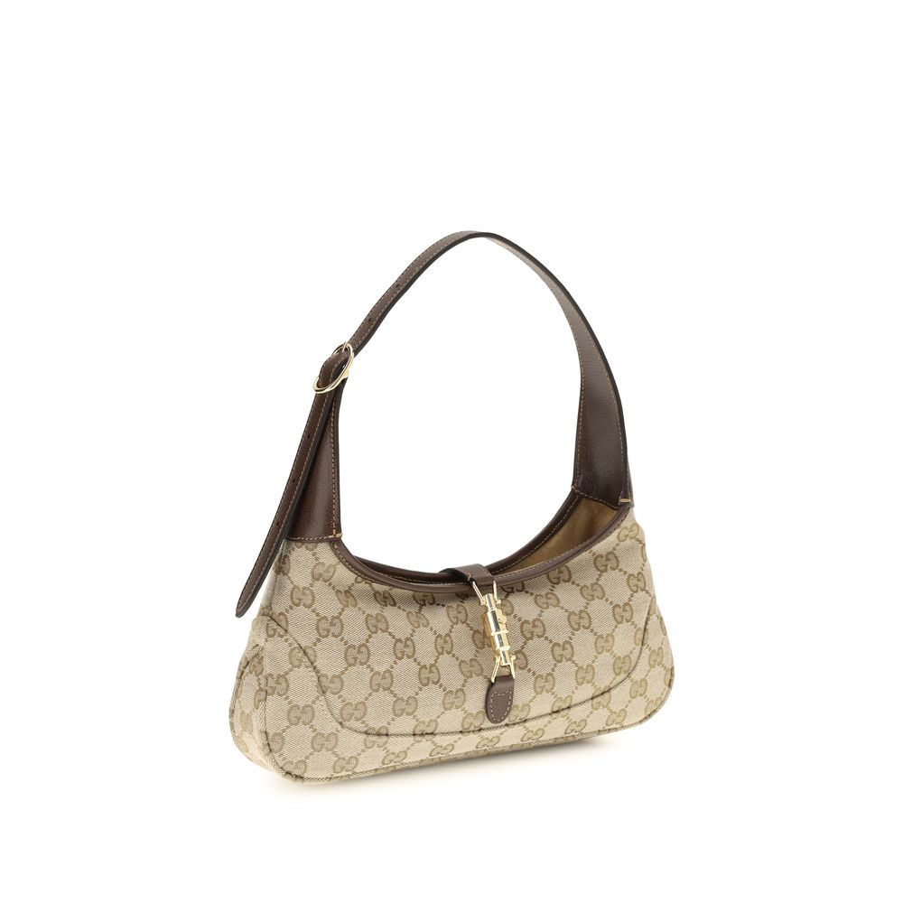 Beige Fabric Shoulder Bag