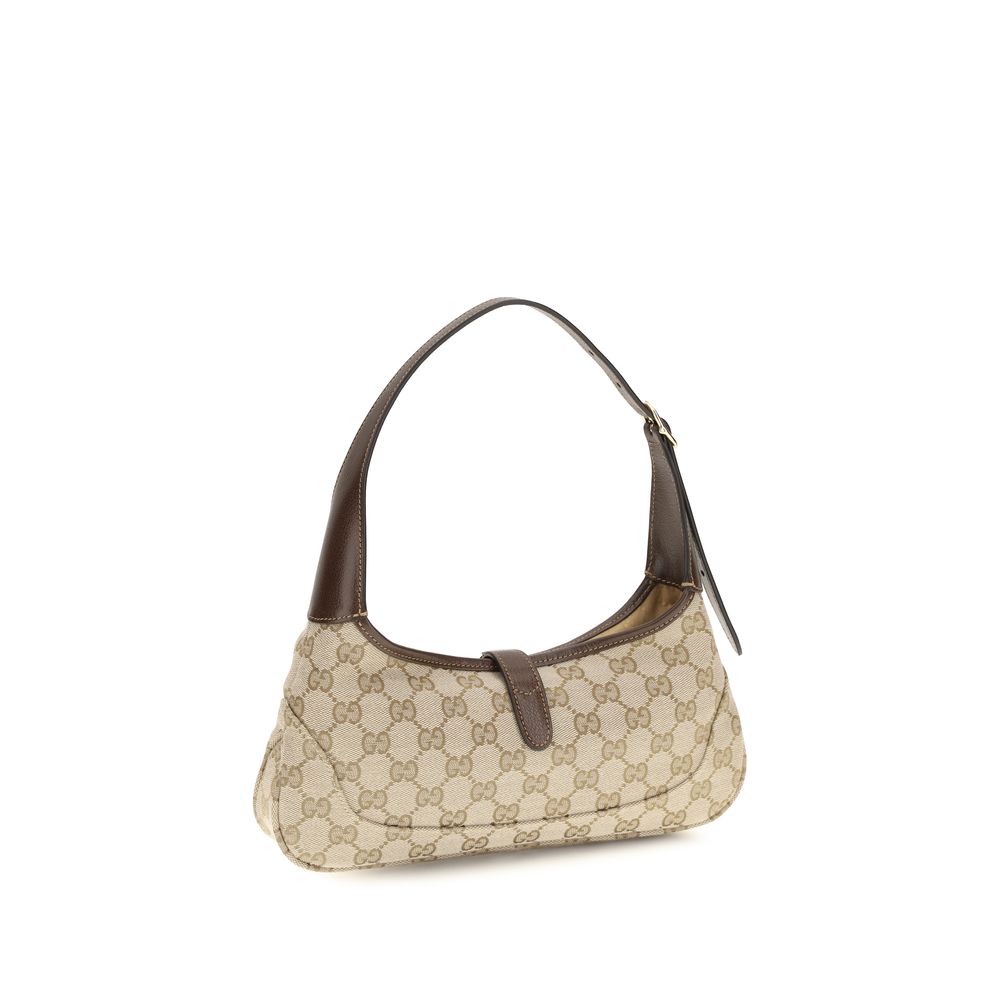 Beige Fabric Shoulder Bag