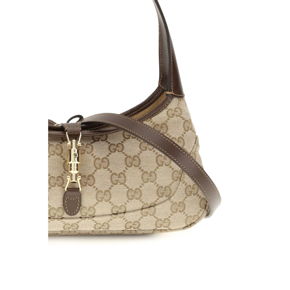 Beige Fabric Shoulder Bag