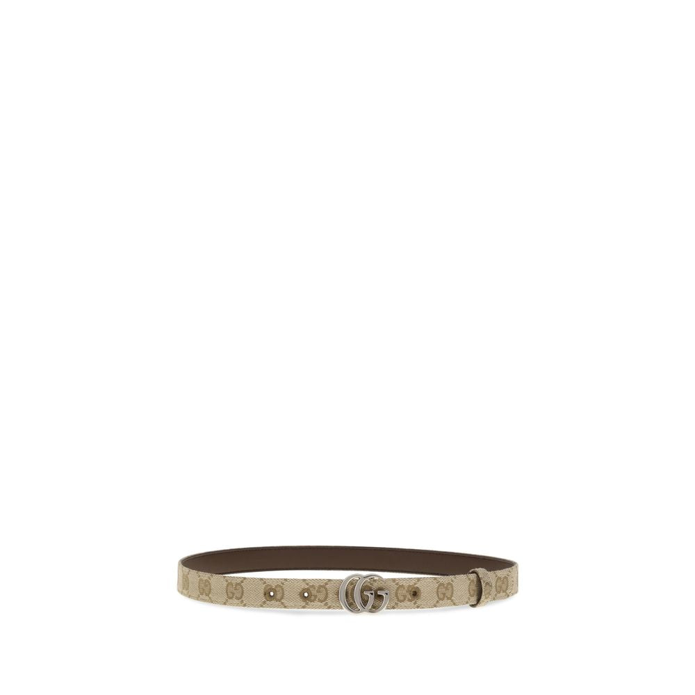 Beige Fabric Thin Belt