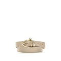 Beige Calf Leather Bos Taurus Bracelet
