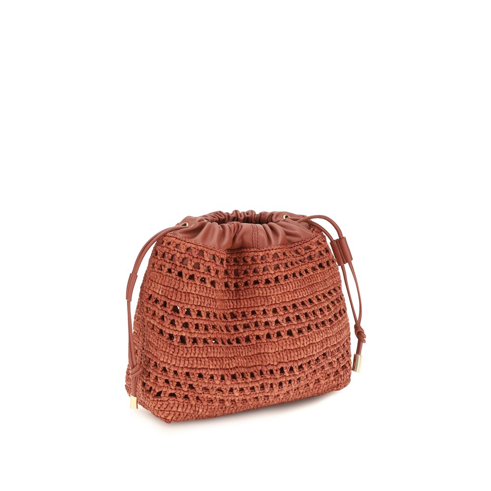 Multicolor Raffia Shoulder Bag