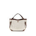 Beige Fabric Handbag