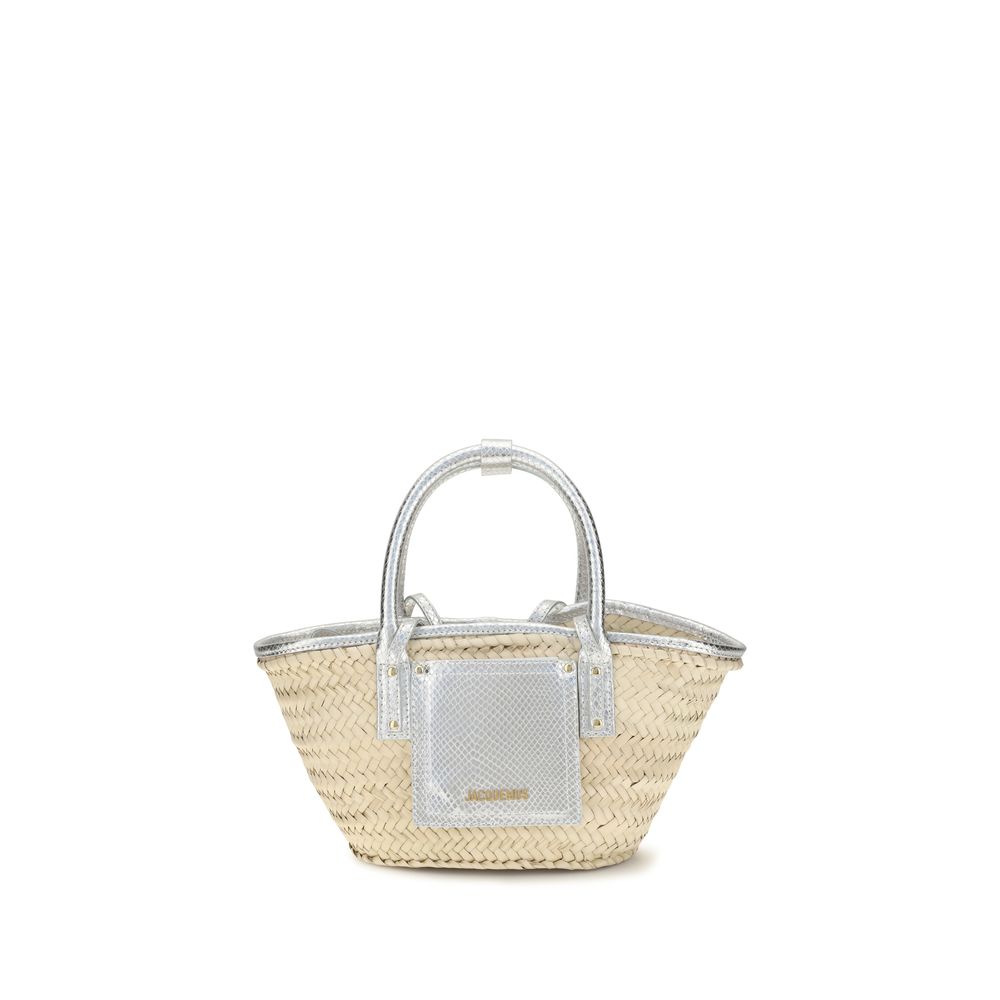 Beige Raffia Handbag