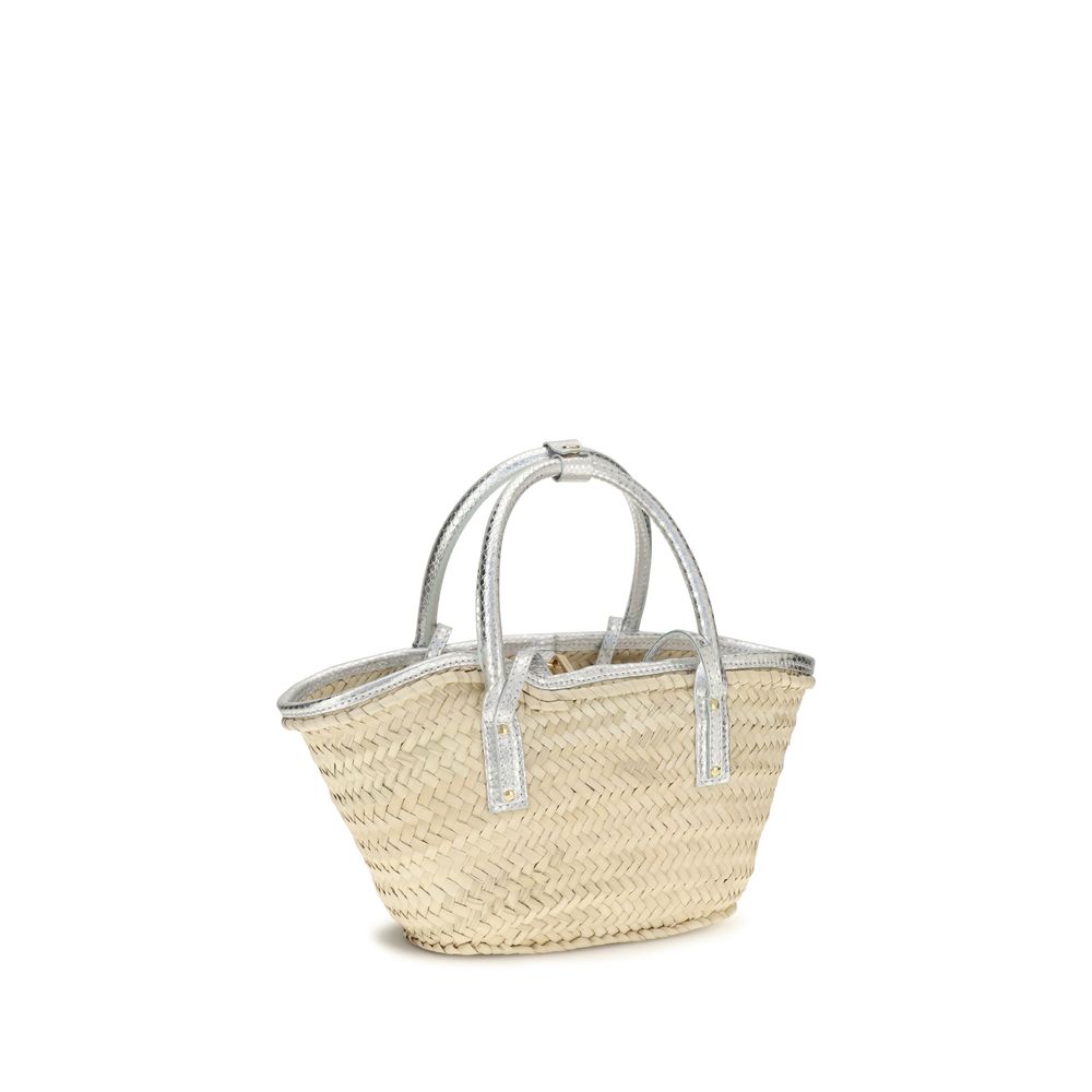 Beige Raffia Handbag