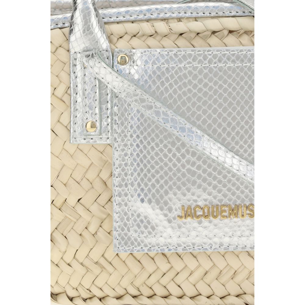 Beige Raffia Handbag