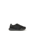 Black Calf Leather Bos Taurus Chunky Sneakers