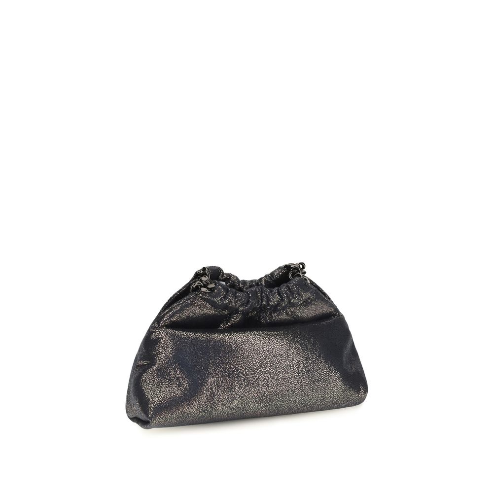 Blue Polyester Shoulder Bag