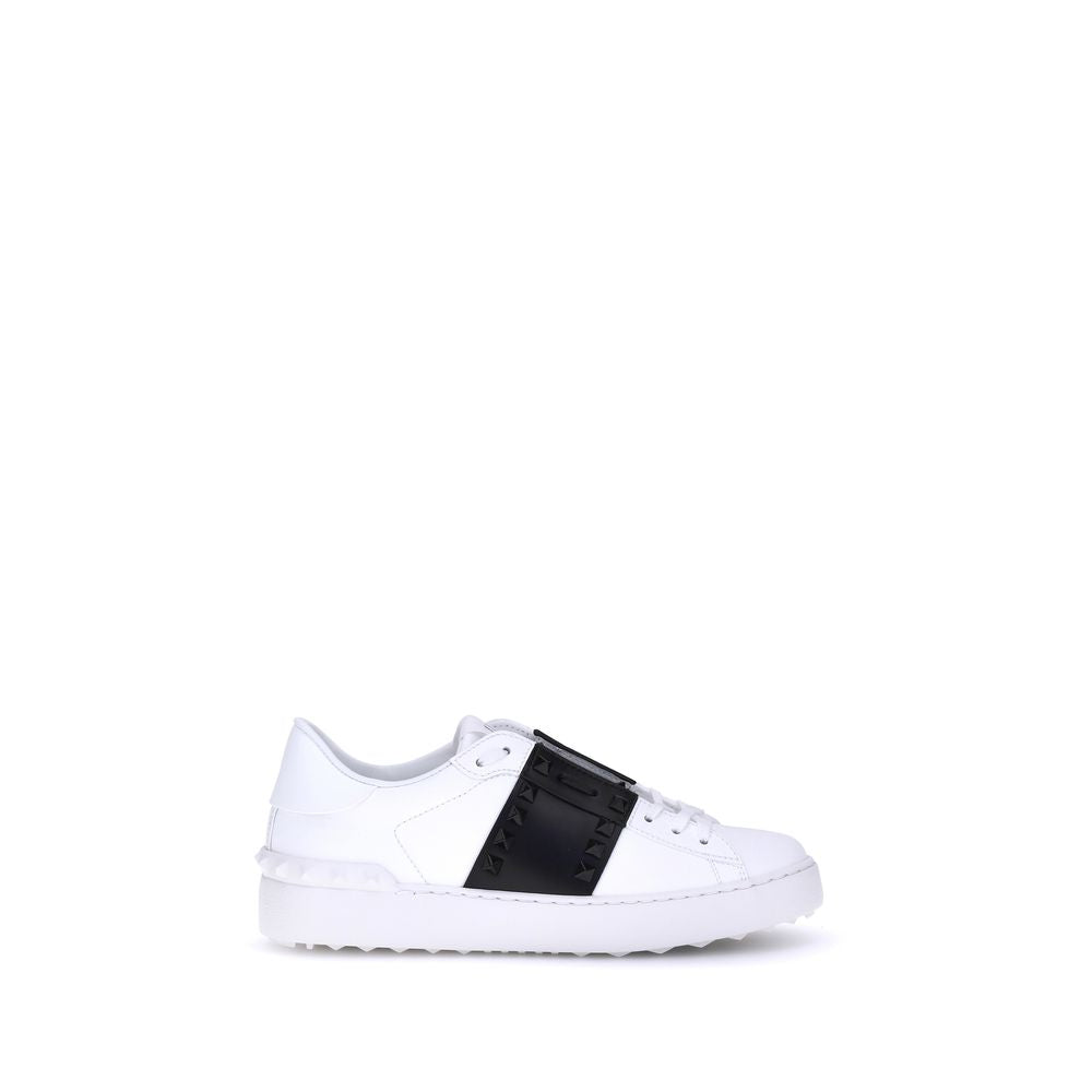 White Calf Leather Bos Taurus Low Top Sneakers