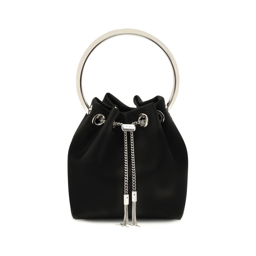 Black Cotton Shoulder Bag