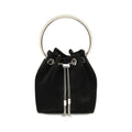 Black Cotton Shoulder Bag