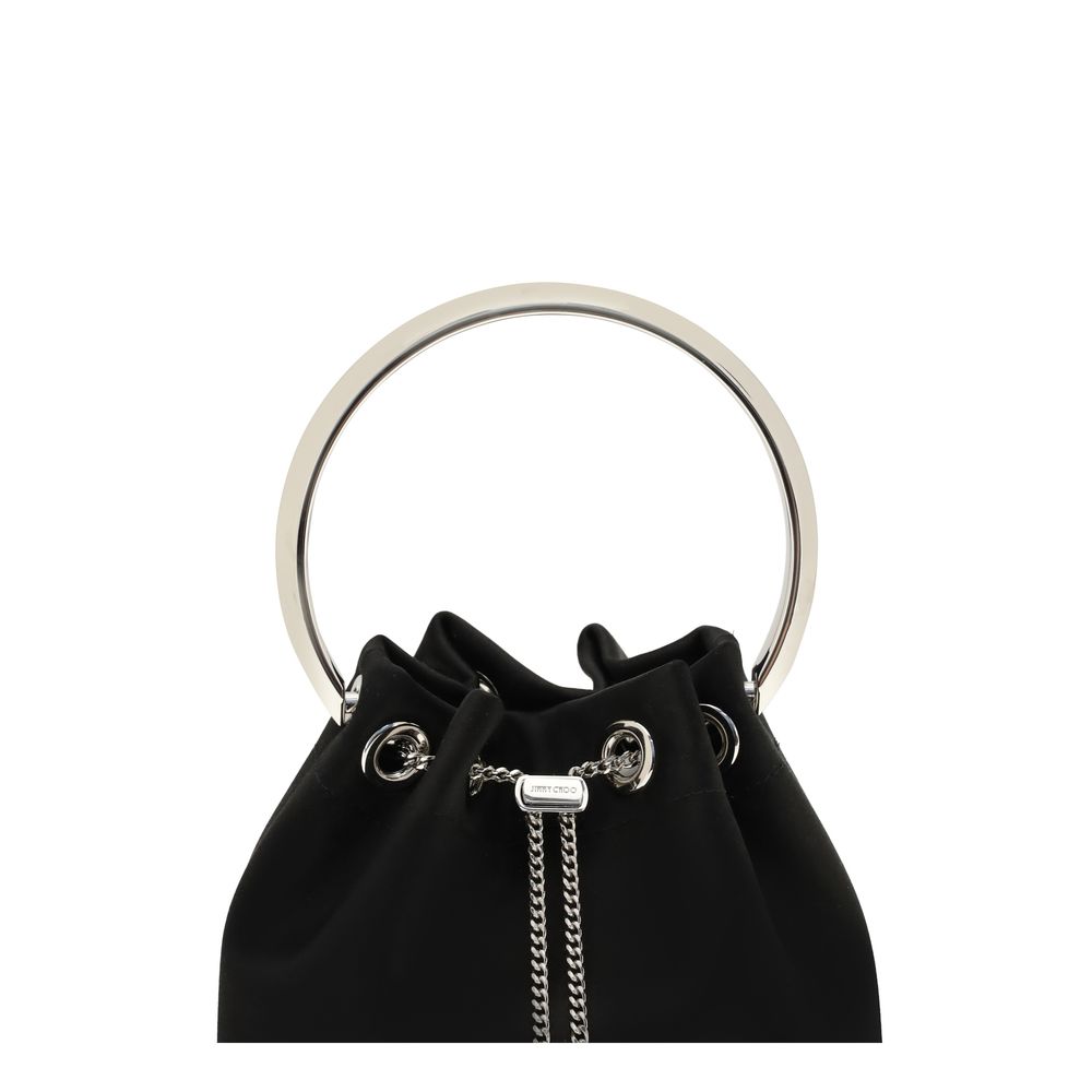 Black Cotton Shoulder Bag