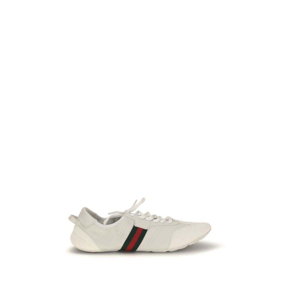 White Calf Leather Bos Taurus Low Top Sneakers
