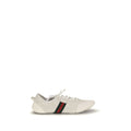White Calf Leather Bos Taurus Low Top Sneakers