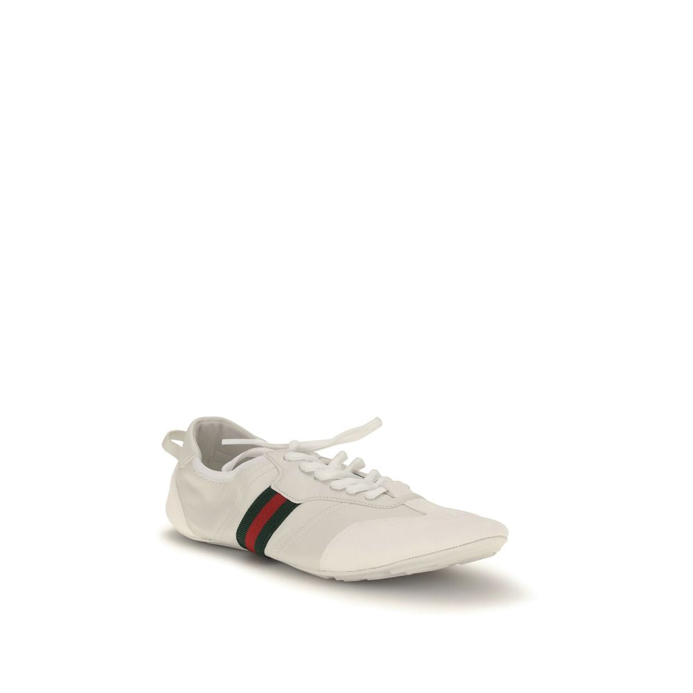 White Calf Leather Bos Taurus Low Top Sneakers