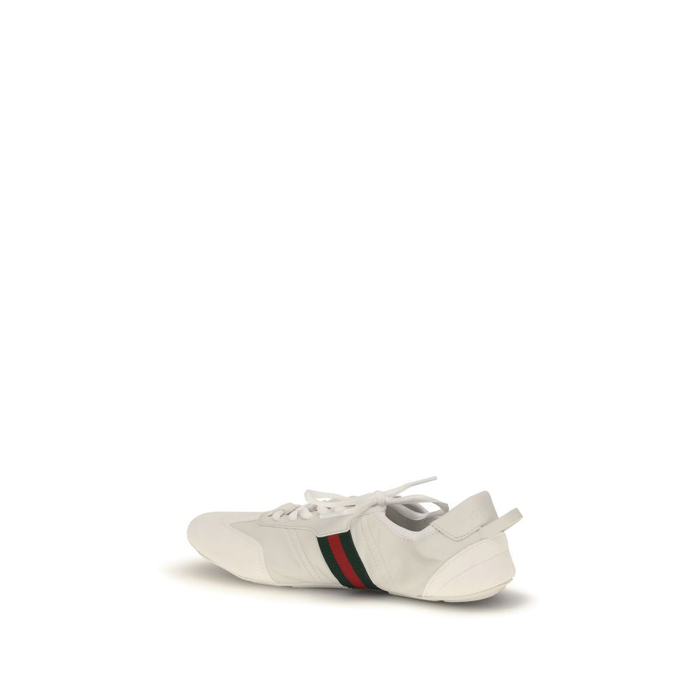 White Calf Leather Bos Taurus Low Top Sneakers