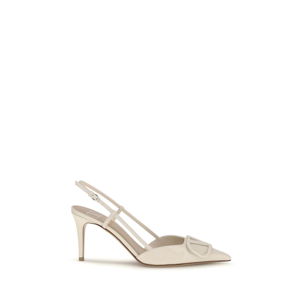 Beige Calf Leather Bos Taurus High Heel Pumps