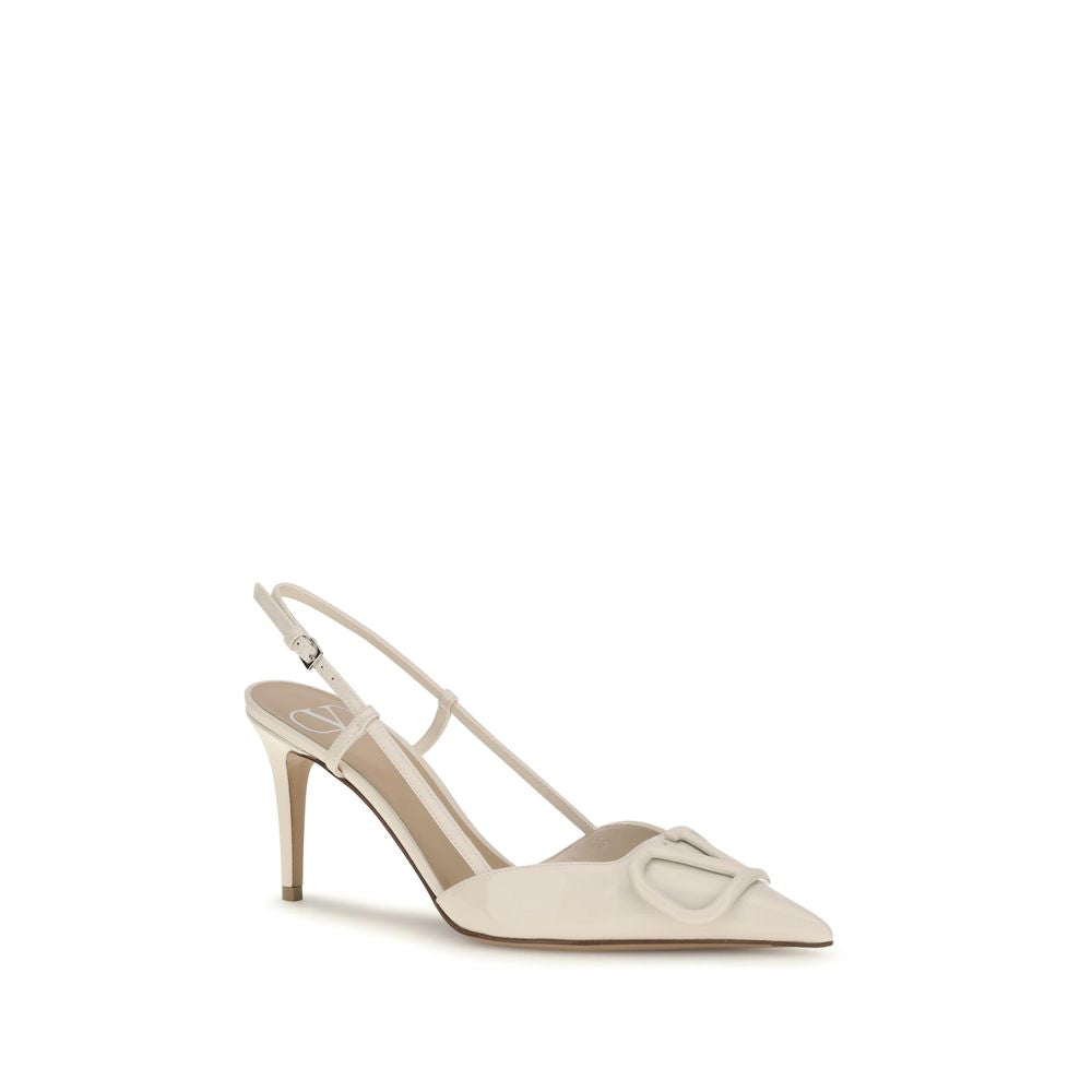 Beige Calf Leather Bos Taurus High Heel Pumps