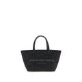 Gray Cotton Shoulder Bag