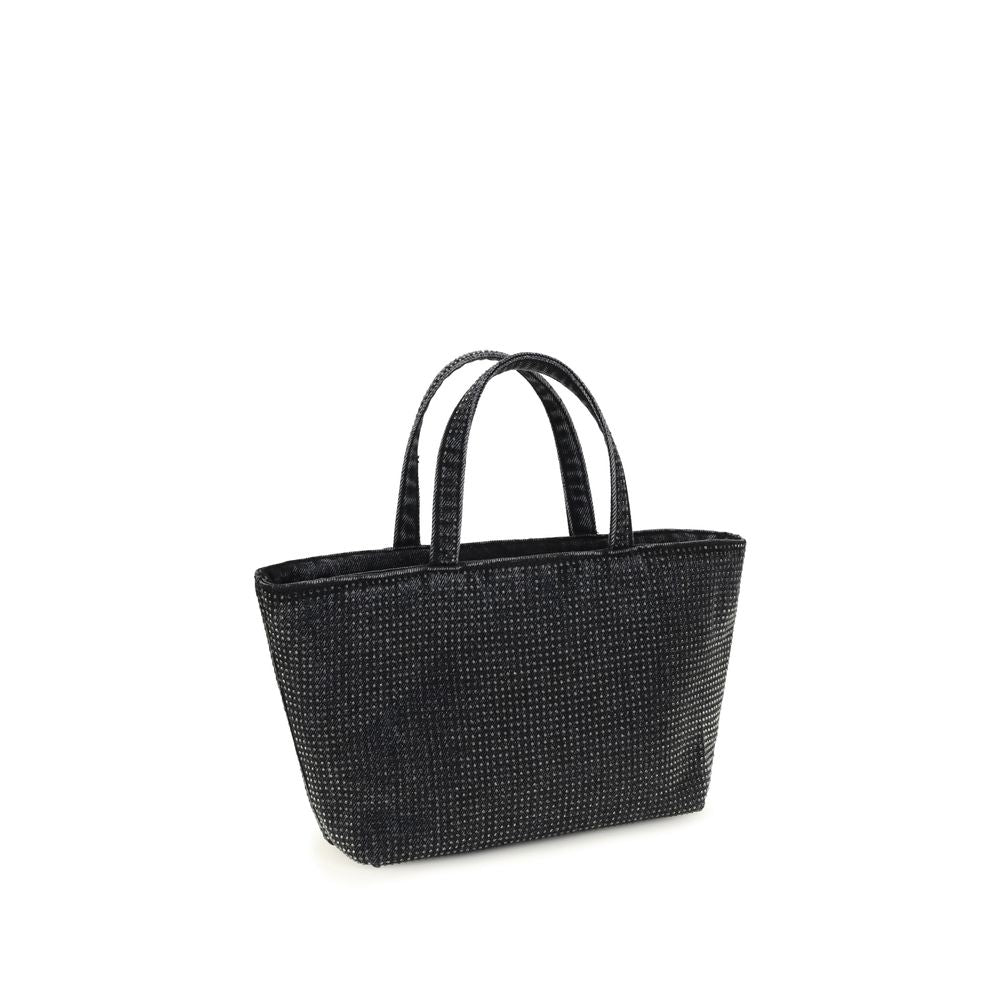 Gray Cotton Shoulder Bag