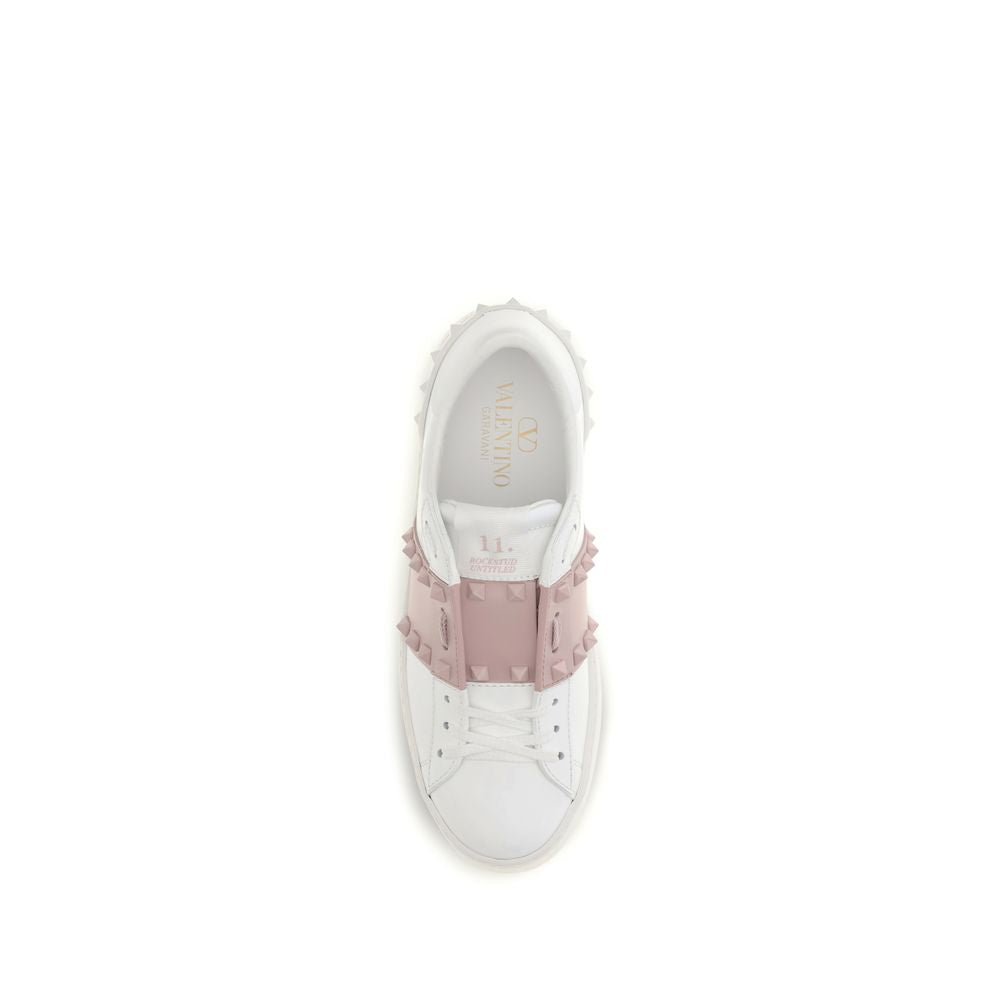 White Calf Leather Bos Taurus Low Top Sneakers