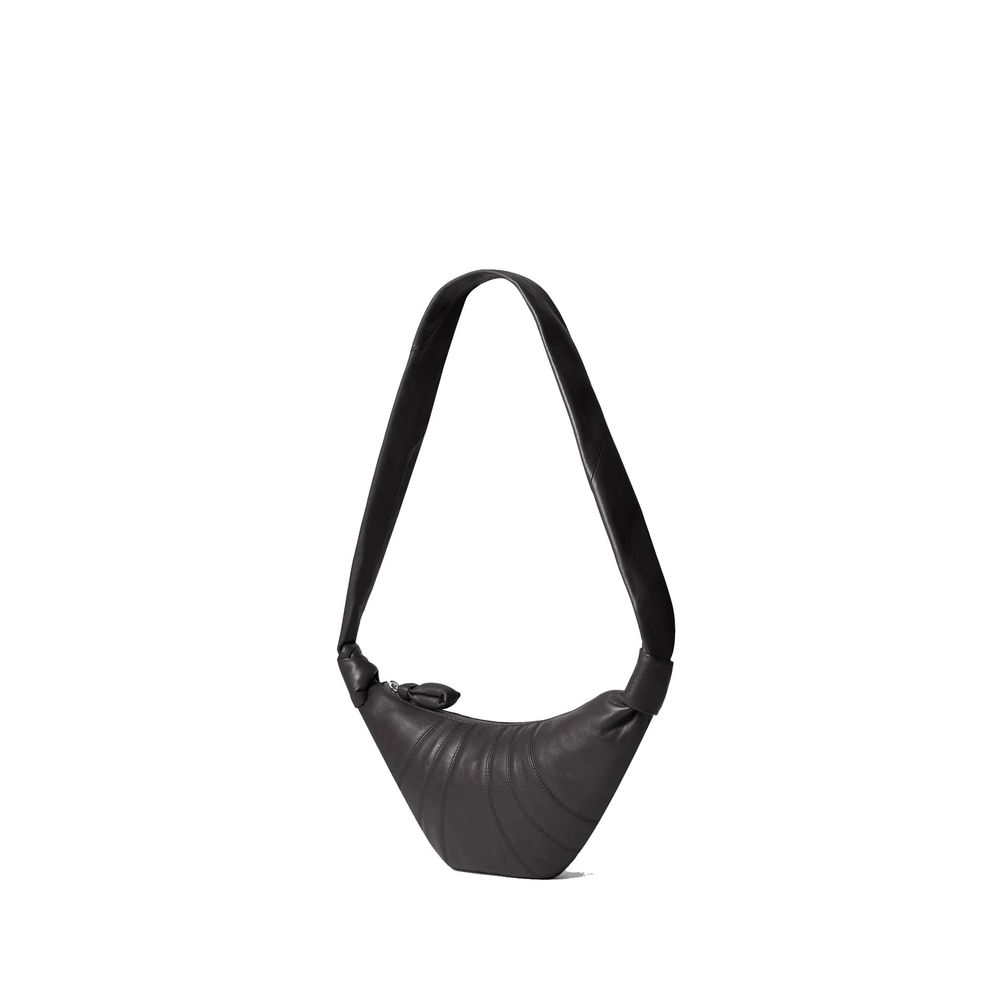Brown Lamb Leather Shoulder Bag