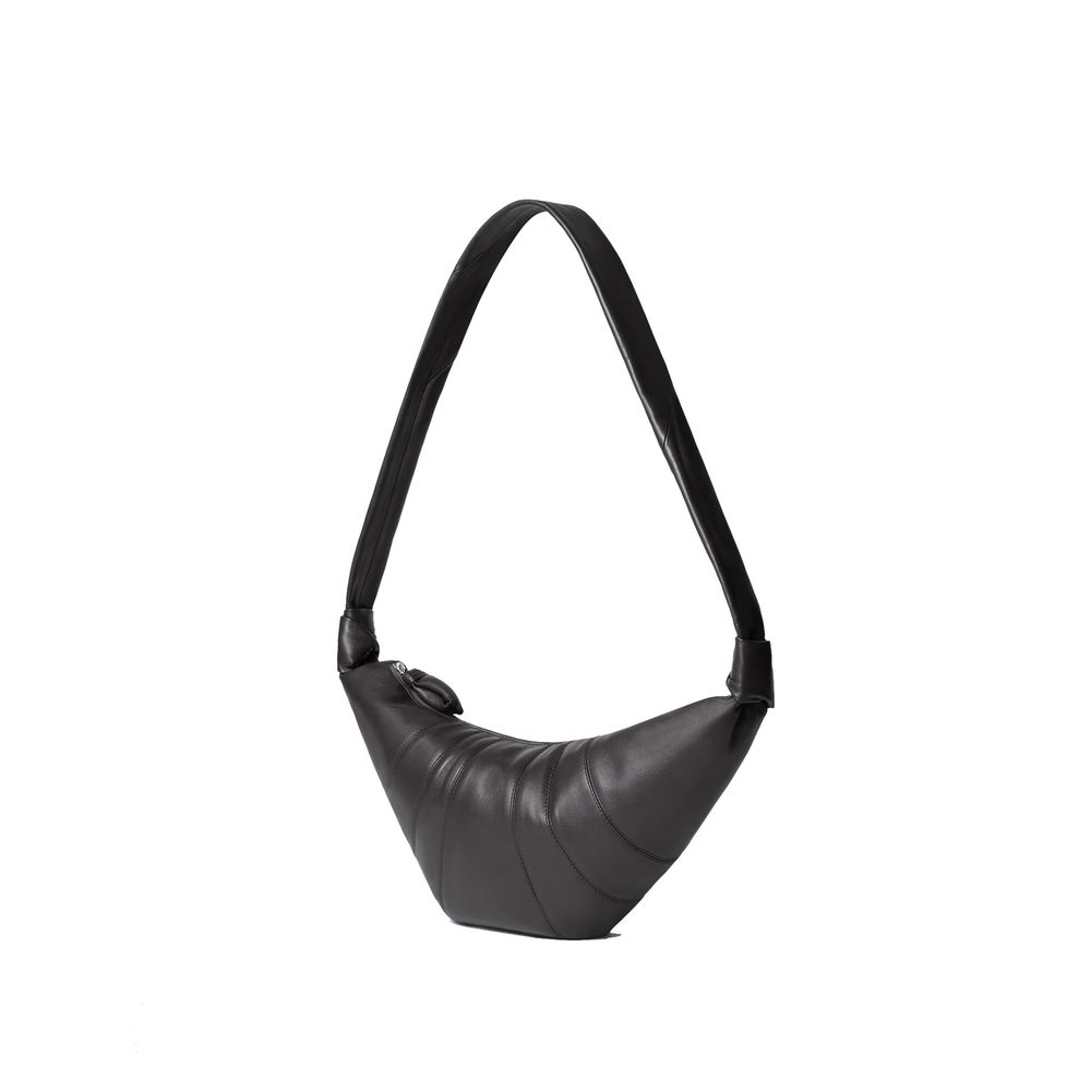 Brown Lamb Leather Shoulder Bag