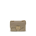 Beige Calf Leather Bos Taurus Shoulder Bag