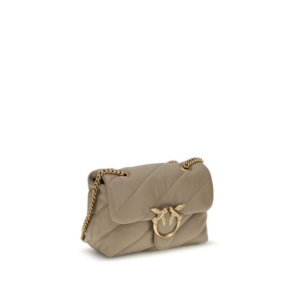 Beige Calf Leather Bos Taurus Shoulder Bag