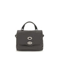 Gray Calf Leather Bos Taurus Handbag