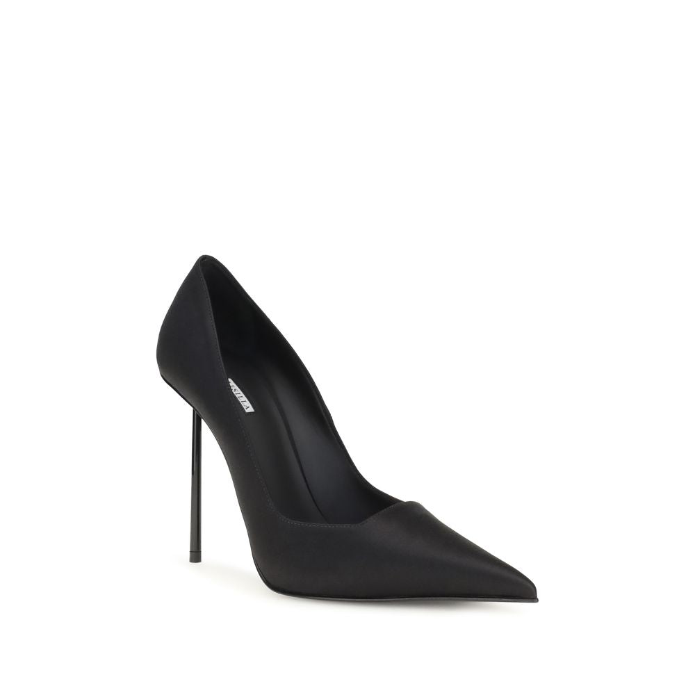 Black Calf Leather Bos Taurus High Heel Pumps