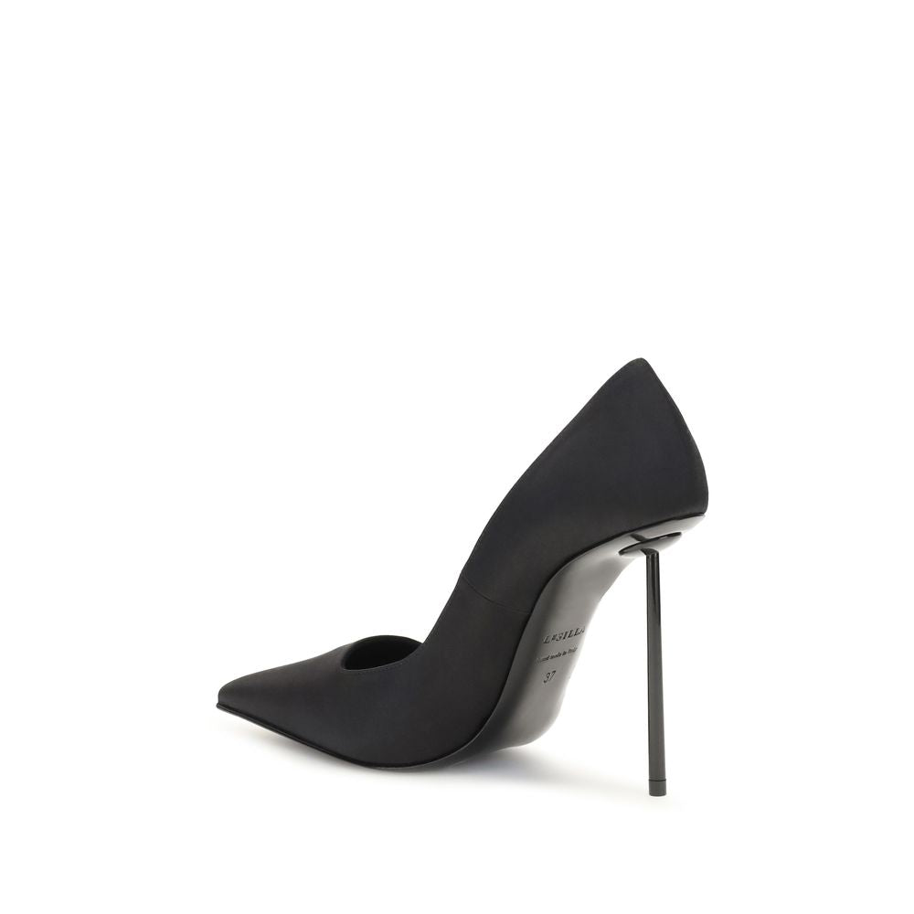 Black Calf Leather Bos Taurus High Heel Pumps