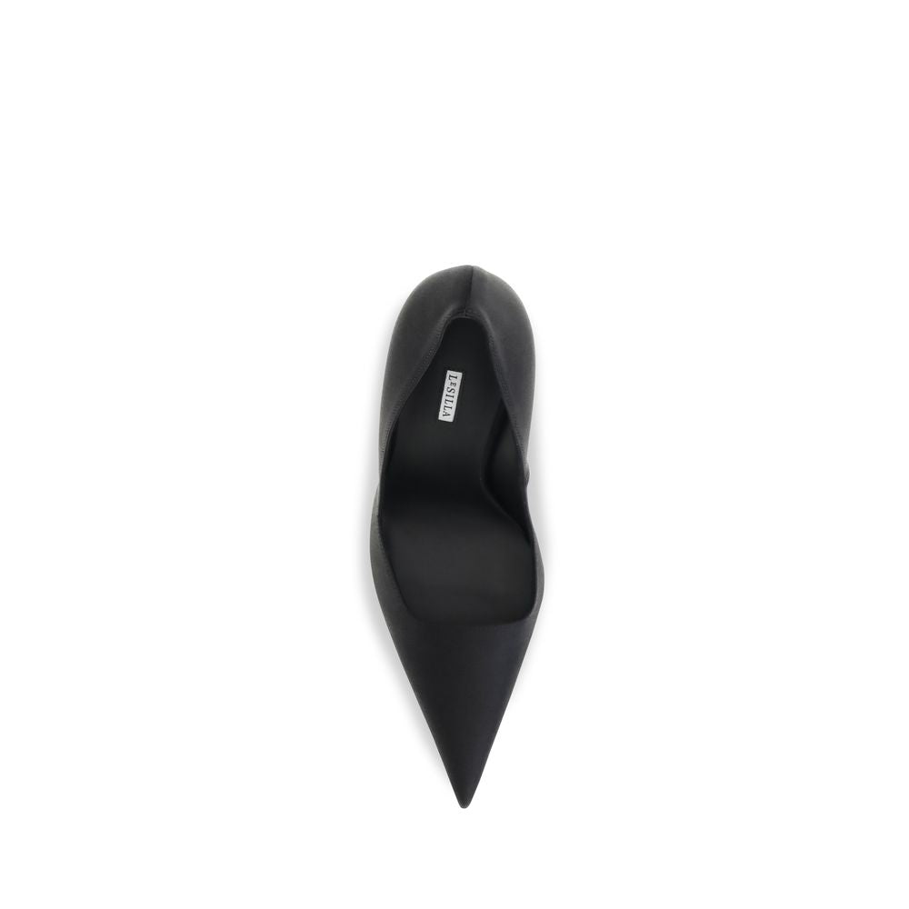 Black Calf Leather Bos Taurus High Heel Pumps