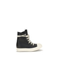 Black Calf Leather Bos Taurus High Top Sneakers